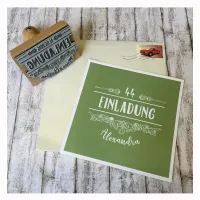 Motivstempel Einladung