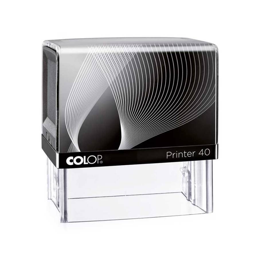 Stempel Colop Printer 40 Frontansicht - schwarz