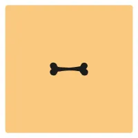 Hundeknochen Stempel Abdruck