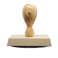 Holzstempel oval 90x60 mm