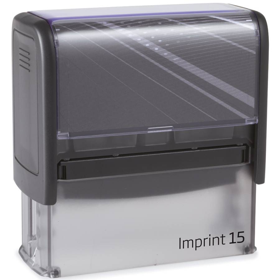 Stempel Imprint 15 Frontansicht - schwarz Stempel Imprint 15 Frontansicht - schwarz
