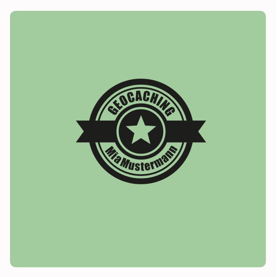 Motivstempel Geocacher Stern Abdruck Motivstempel Geocacher Stern Abdruck