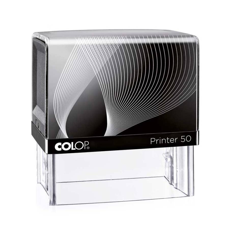 Stempel Colop Printer 50 Frontansicht - schwarz Stempel Colop Printer 50 Frontansicht - schwarz
