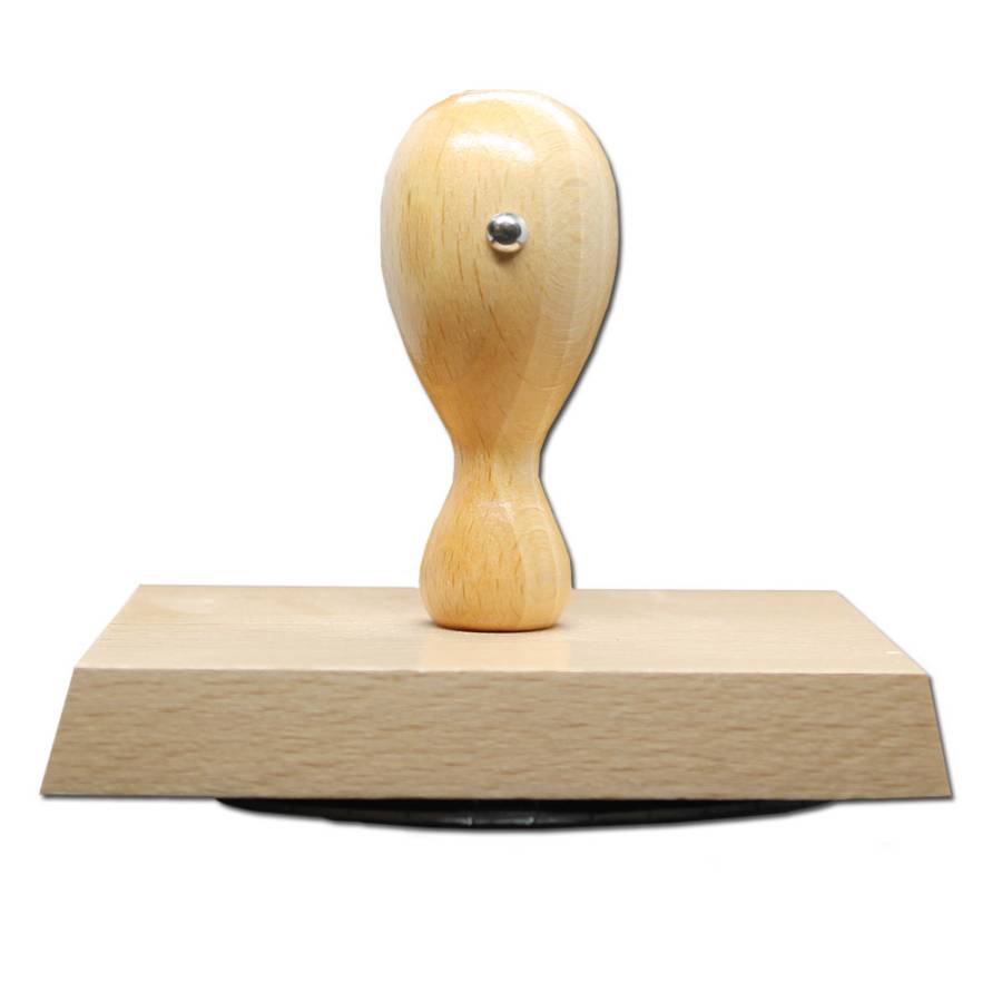 Holzstempel oval 101x80 mm stehend Holzstempel oval 101x80 mm stehend