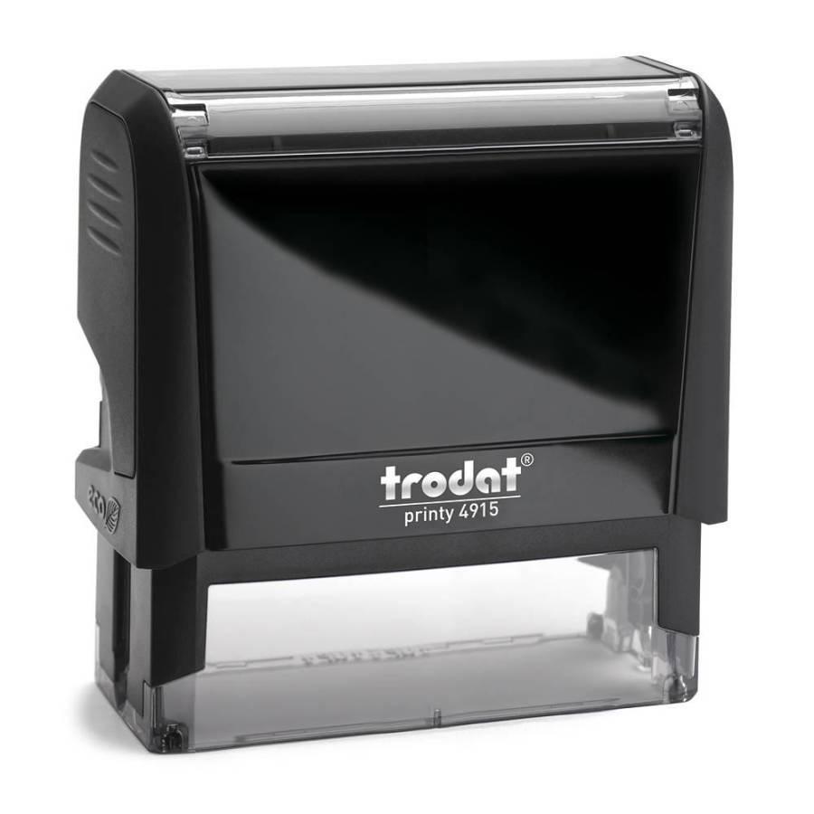 Stempel Trodat Printy Premium 4915 Frontansicht - eco schwarz Stempel Trodat Printy Premium 4915 Frontansicht - eco schwarz