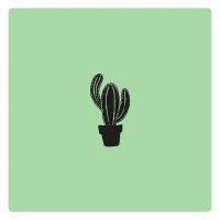Kaktus Stempel Abdruck