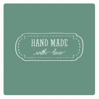 Motivstempel Handmade with love 2