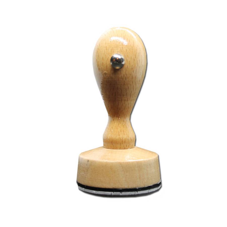 Holzstempel rund 40 mm Produkbild stehend Holzstempel rund 40 mm Produkbild stehend