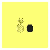 Holzstempel Pattern Ananas