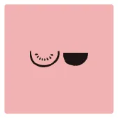 Holzstempel Pattern Wassermelone