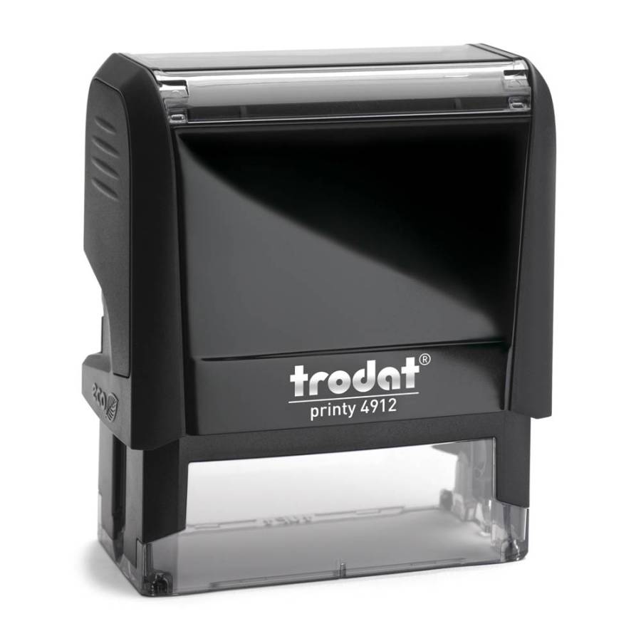 Stempel Trodat Printy 4912 Farbe schwarz Frontansicht - eco schwarz Stempel Trodat Printy 4912 Farbe schwarz Frontansicht - eco schwarz