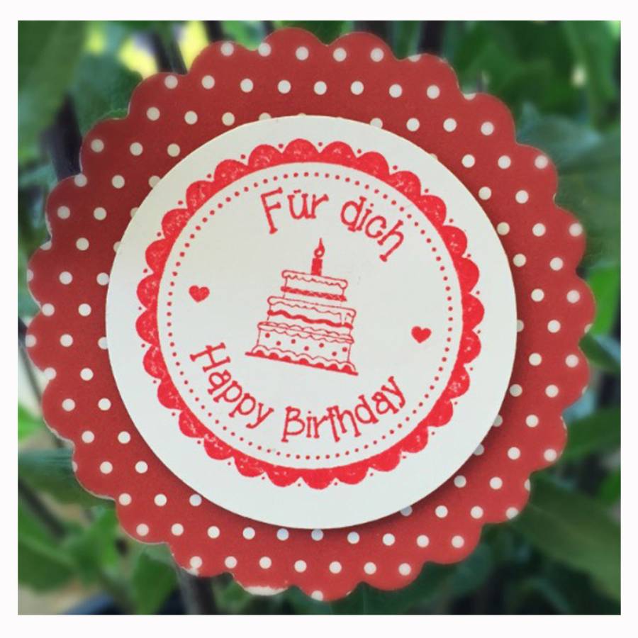 Motivstempel Für Dich Happy Birthday Anwendungsbeispiel Motivstempel Für Dich Happy Birthday Anwendungsbeispiel