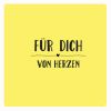 Motivstempel Für Dich von Herzen Abdruck Motivstempel Für Dich von Herzen Abdruck