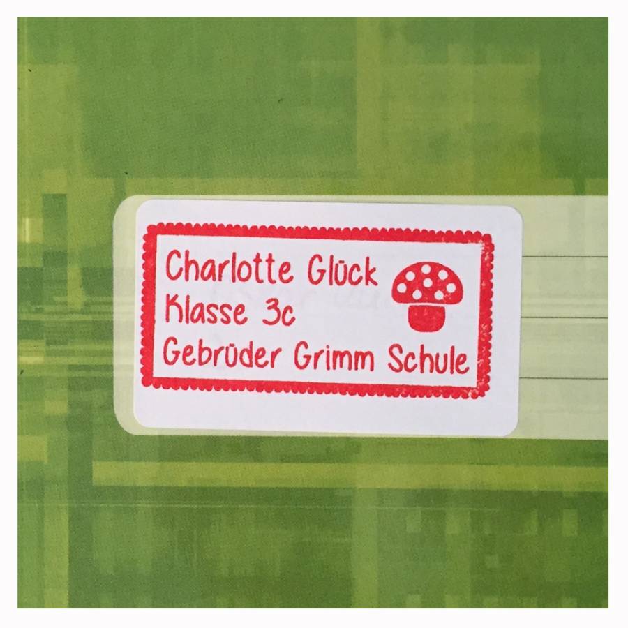 Motivstempel Glückskeks Anwendungsbeispiel Motivstempel Glückskeks Anwendungsbeispiel