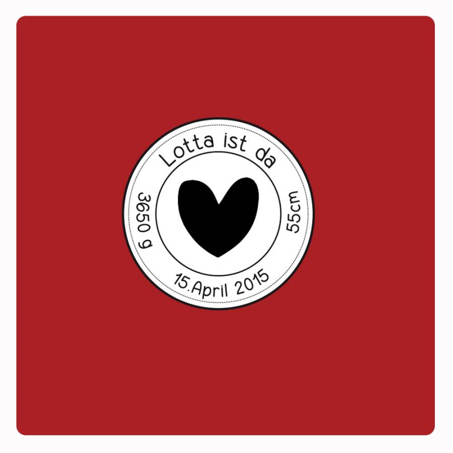 Motivstempel Herzchen Abdruck Motivstempel Herzchen Abdruck