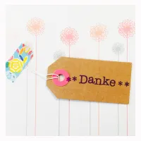 Motivstempel Dankeschön Sterne