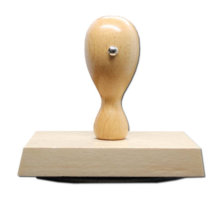 Holzstempel oval 100x70 mm stehend