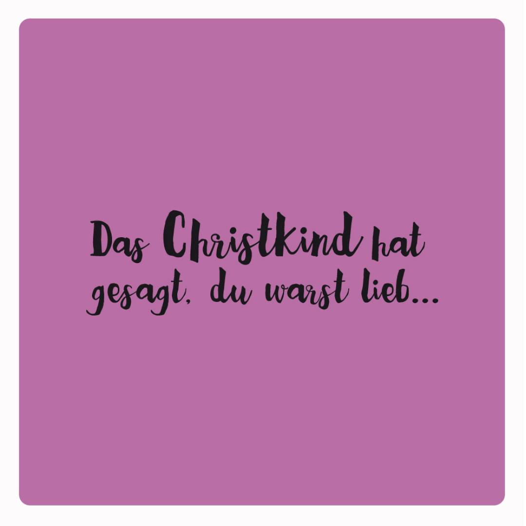 Motivstempel Du warst lieb Abdruck Motivstempel Du warst lieb Abdruck