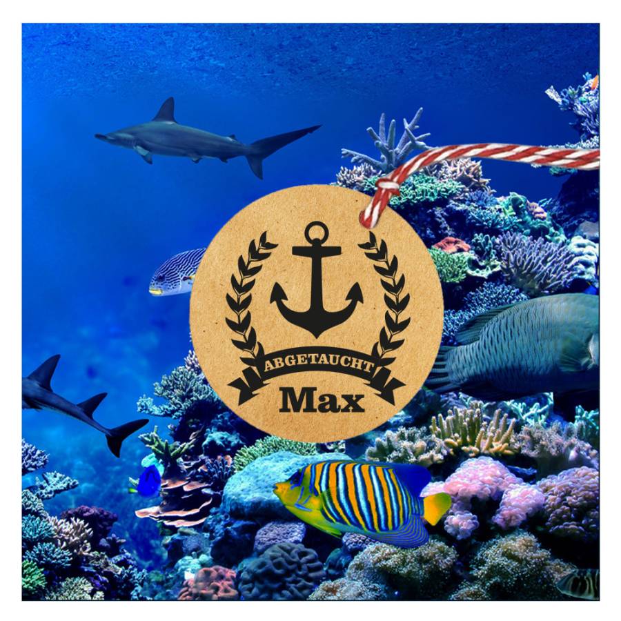 Motivstempel Abgetaucht Anwendungsbeispiel Motivstempel Abgetaucht Anwendungsbeispiel