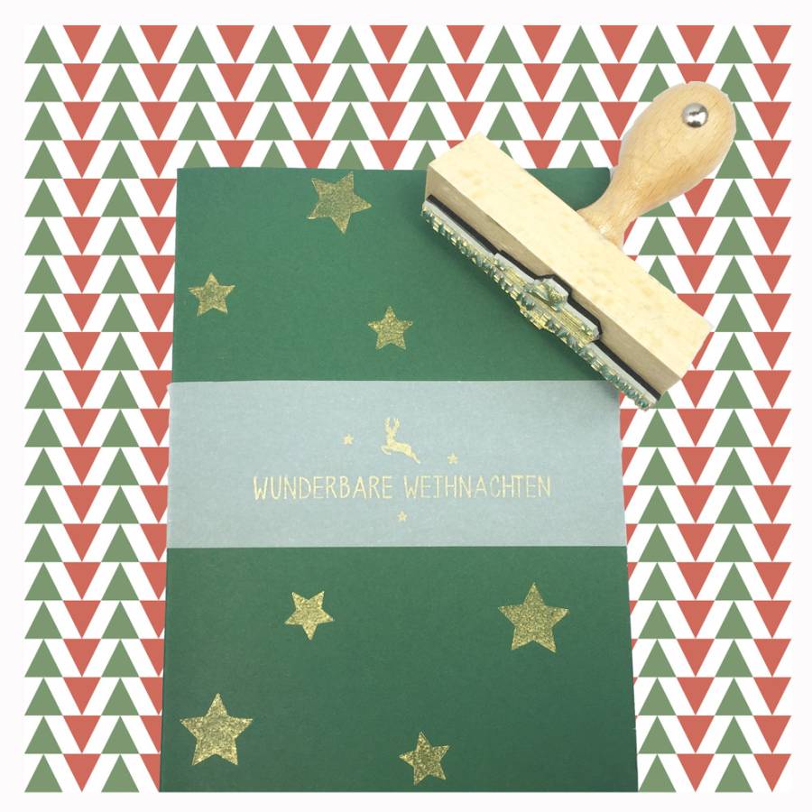 Motivstempel Wunderbare Weihnachten Anwendungsbeispiel Motivstempel Wunderbare Weihnachten Anwendungsbeispiel