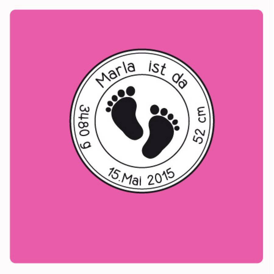 Motivstempel Füßchen Abdruck Motivstempel Füßchen Abdruck