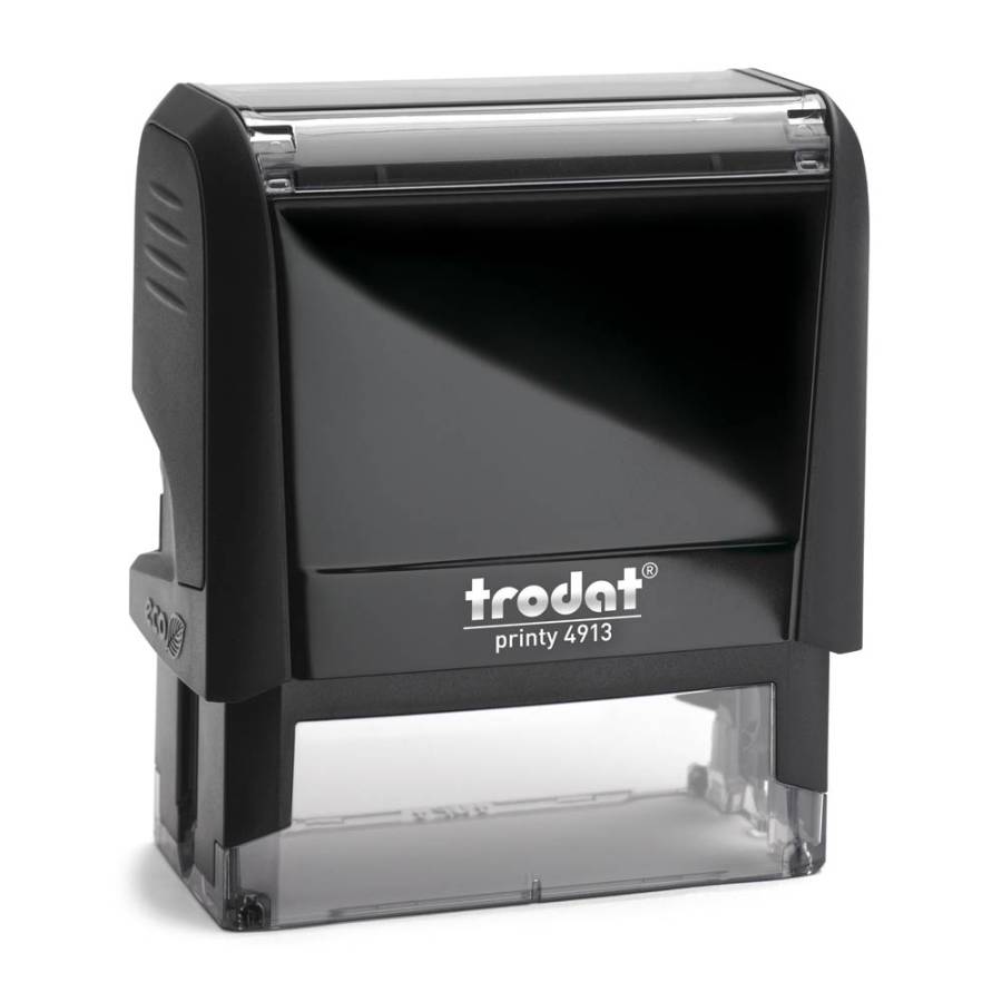 Stempel Trodat Printy 4913 Frontansicht - eco schwarz Stempel Trodat Printy 4913 Frontansicht - eco schwarz