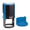 Stempel rund Trodat Printy 4642 Frontansicht mit Deckel - blau Stempel rund Trodat Printy 4642 Frontansicht mit Deckel - blau