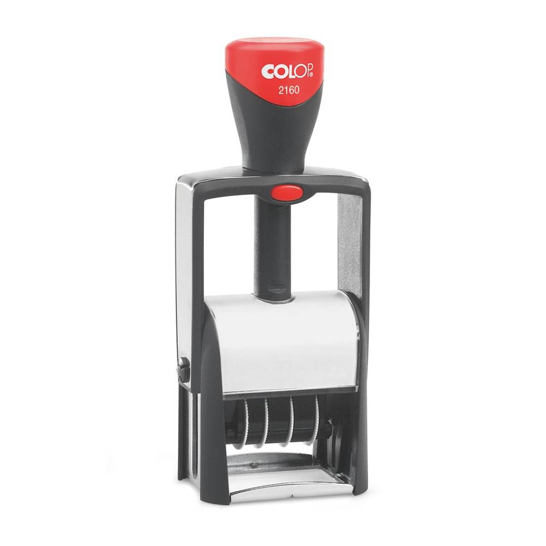 Datumstempel Colop Classic Line Dater 2160 Frontansicht - grau Datumstempel Colop Classic Line Dater 2160 Frontansicht - grau