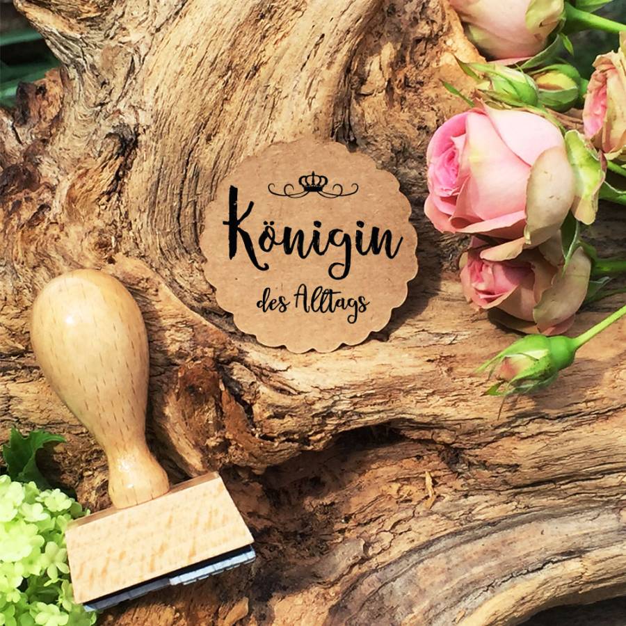 Motivstempel Königin des Alltags Anwendungsbeispiel