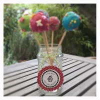 Holzstempel Rund 40 MM Liebe gebacken