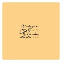 Urlaubsgrüße aus dem Paradies Stempel