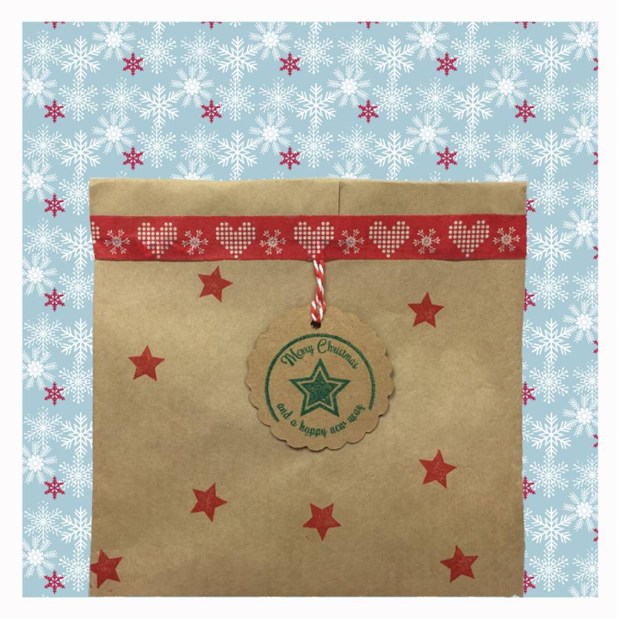 Motivstempel Merry Christmas Anwendungsbeispiel Motivstempel Merry Christmas Anwendungsbeispiel