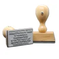Holzstempel rechteckig