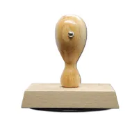 Holzstempel oval 80x50 mm