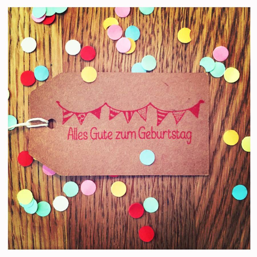 Motivstempel Alles Gute zum Geburtstag Anwendungsbeispiel Motivstempel Alles Gute zum Geburtstag Anwendungsbeispiel