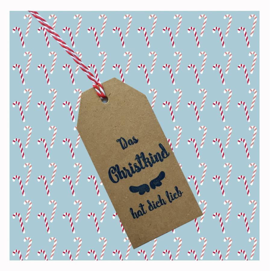 Motivstempel Christkind Anwendungsbeispiel Motivstempel Christkind Anwendungsbeispiel