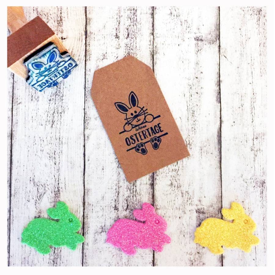 Motivstempel Ostertage Hase Anwendungsbeispiel Motivstempel Ostertage Hase Anwendungsbeispiel