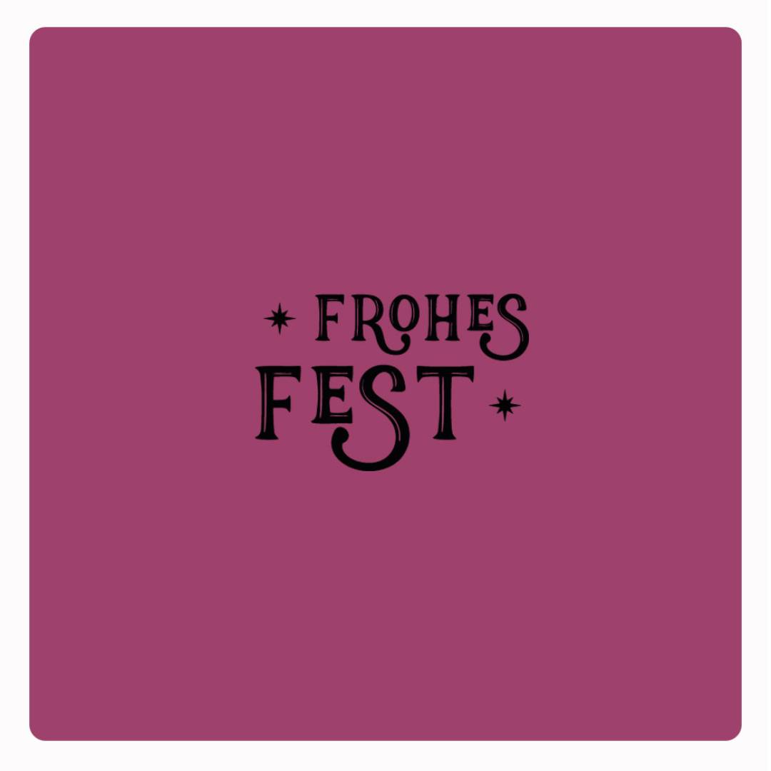 Motivstempel Frohes Fest 2 Abdruck Motivstempel Frohes Fest 2 Abdruck