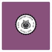 Motivstempel Eule
