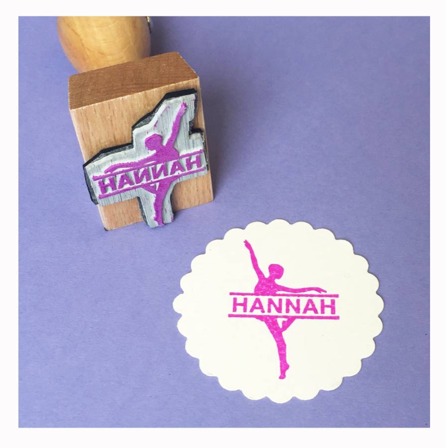 Motivstempel Primaballerina Anwendungsbeispiel Motivstempel Primaballerina Anwendungsbeispiel