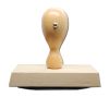 Holzstempel oval 100x70 mm stehend Holzstempel oval 100x70 mm stehend