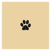Hundepfote Stempel Abdruck