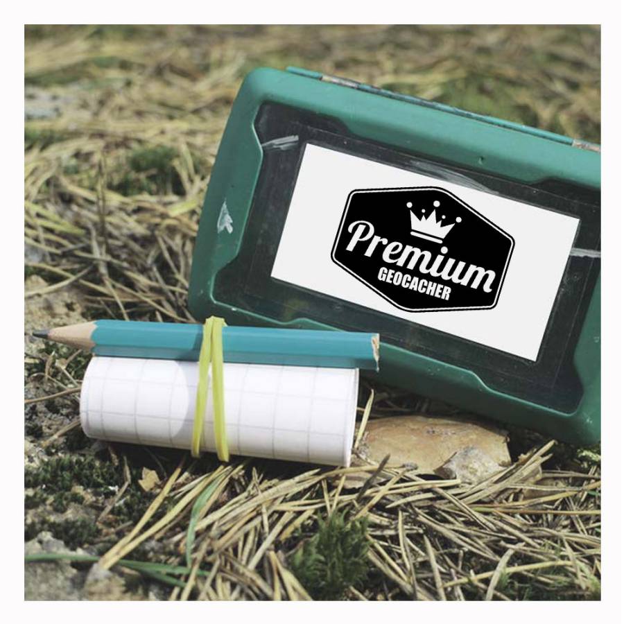 Motivstempel Geocacher Premium Anwendungsbeispiel Motivstempel Geocacher Premium Anwendungsbeispiel