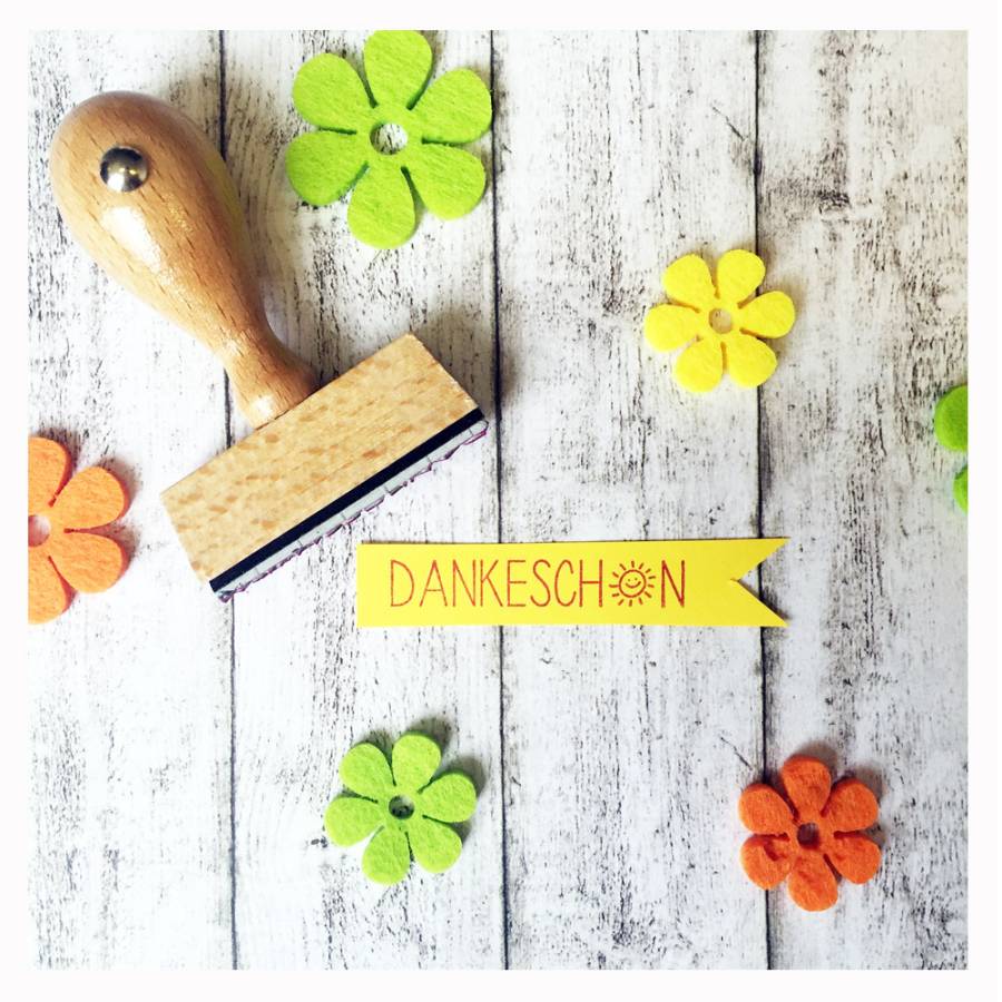 Motivstempel Sonne Anwendungsbeispiel Motivstempel Sonne Anwendungsbeispiel