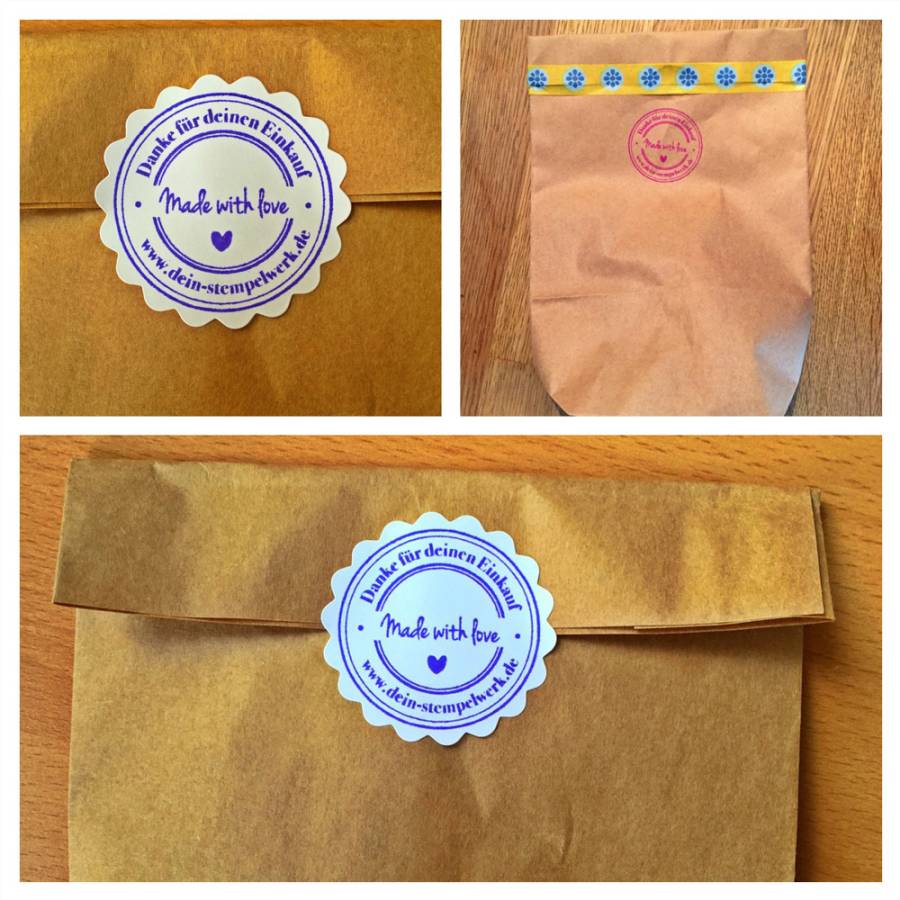 Motivstempel Shopsiegel Anwendungsbeispiel Motivstempel Shopsiegel Anwendungsbeispiel