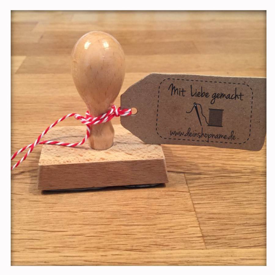 Motivstempel Onlineshop Mit Liebe Anwendungsbeispiel