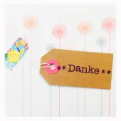 Motivstempel Dankeschön Sterne