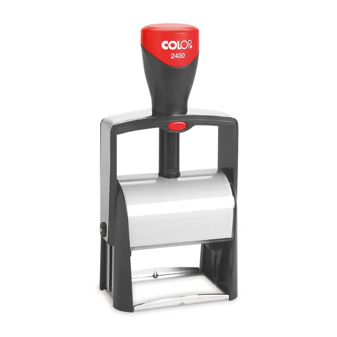 Stempel Colop Classic Line 2400 Frontansicht - grau Stempel Colop Classic Line 2400 Frontansicht - grau