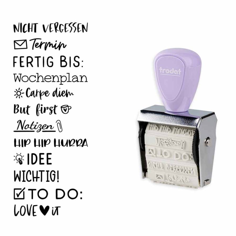 trodat® Creative Mini Stempel Set Bullet Journal + Kissen trodat® Creative Mini Stempel Set Bullet Journal + Kissen