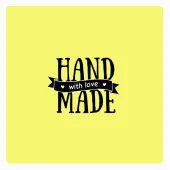 Motivstempel Handmade with love 3